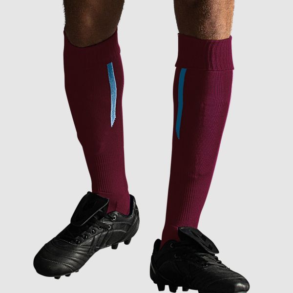 Forza II Sock - Maroon-Sky Blue