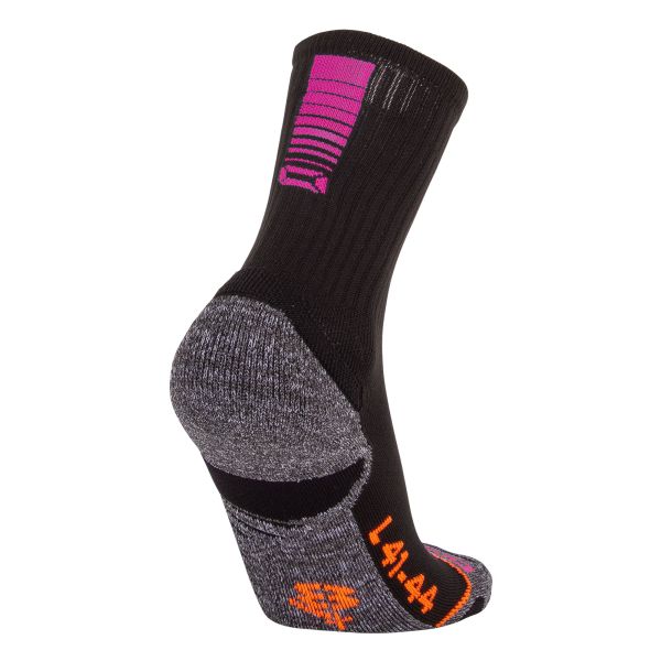 Stadium Crew Socks - Black-Pink