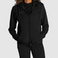 Base Hooded Full Zip Sweat Top - Black