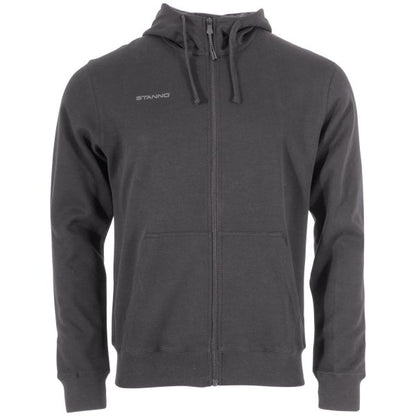 Base Hooded Full Zip Sweat Top - Anthracite