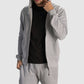 Base Hooded Full Zip Sweat Top - Grey Melange