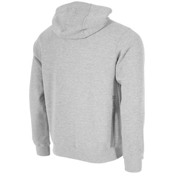 Base Hooded Full Zip Sweat Top - Grey Melange
