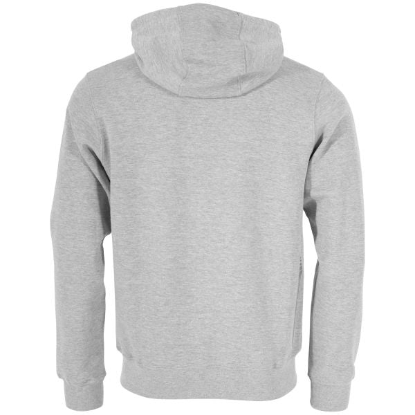 Base Hooded Full Zip Sweat Top - Grey Melange