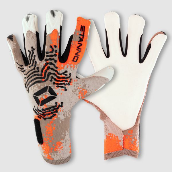 Sirox Goalkeeper Gloves - Beige-Orange-Black