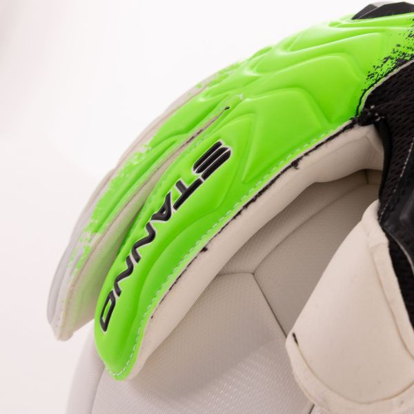 Ultimate Grip V JR Goalkeeper Gloves - White-Green-Black