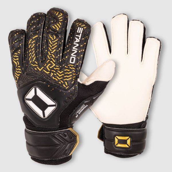Thunder JR VII Goalkeeper Gloves - Black-Gold