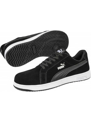 ICONIC SUEDE BLACK LOW S1PL ESD FO HRO SR 640010200 SAFETY TRAINER