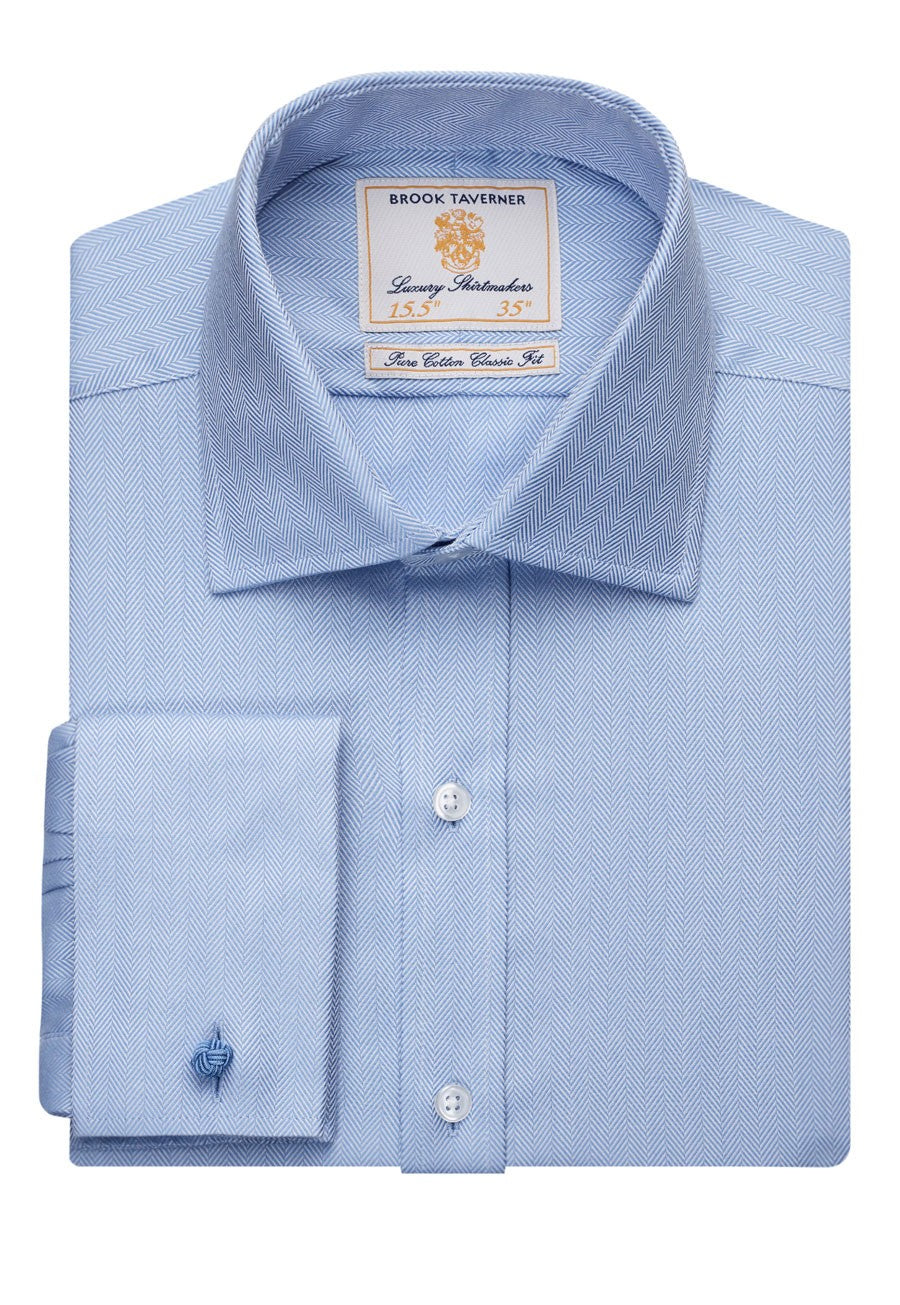 7656 HB Andora Classic Fit Shirt - Blue