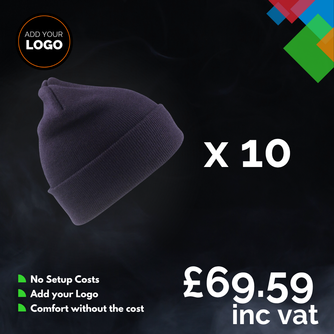 10 x Beanies + Free Logo Bundle
