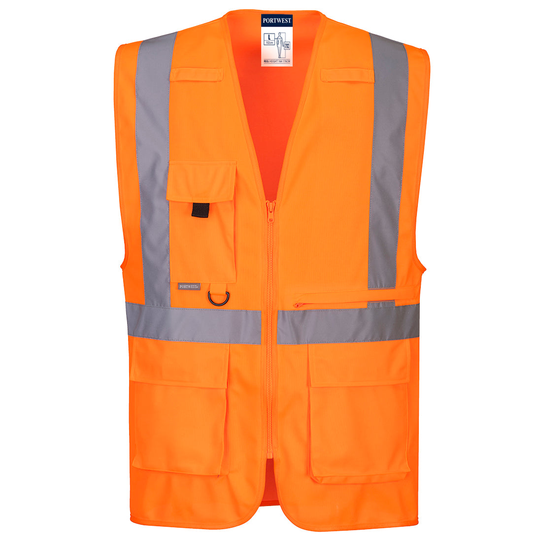 C357 Hi-Vis Tablet Pocket Executive Vest - Orange