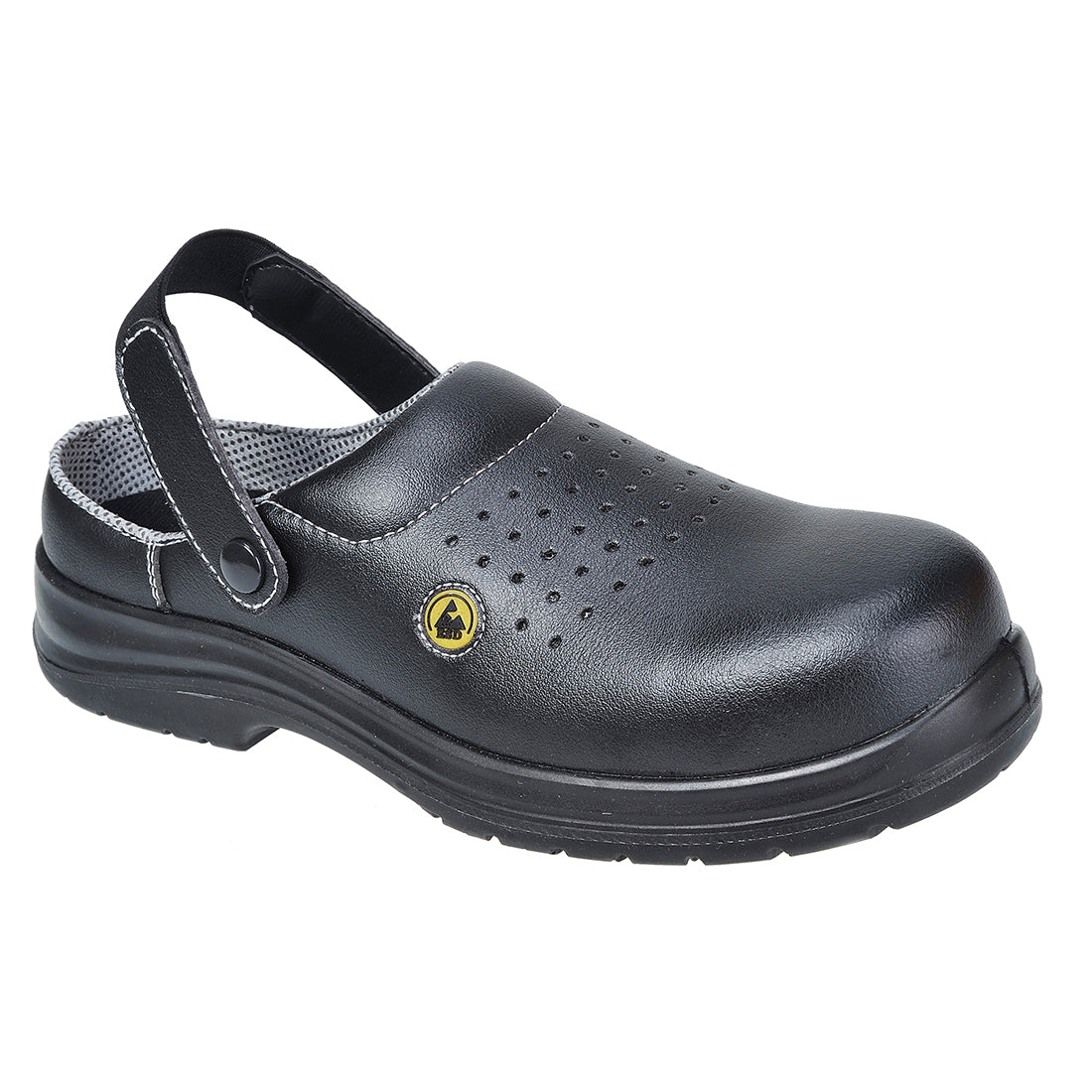 FC03 Compositelite ESD Perforated Safety Clog SB AE Black