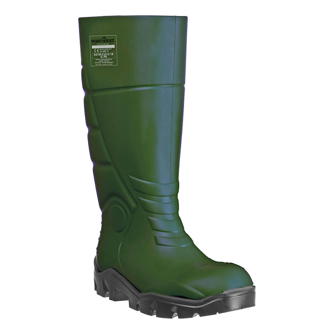 FD95 PU Safety Wellington Green S5 CI FO SR