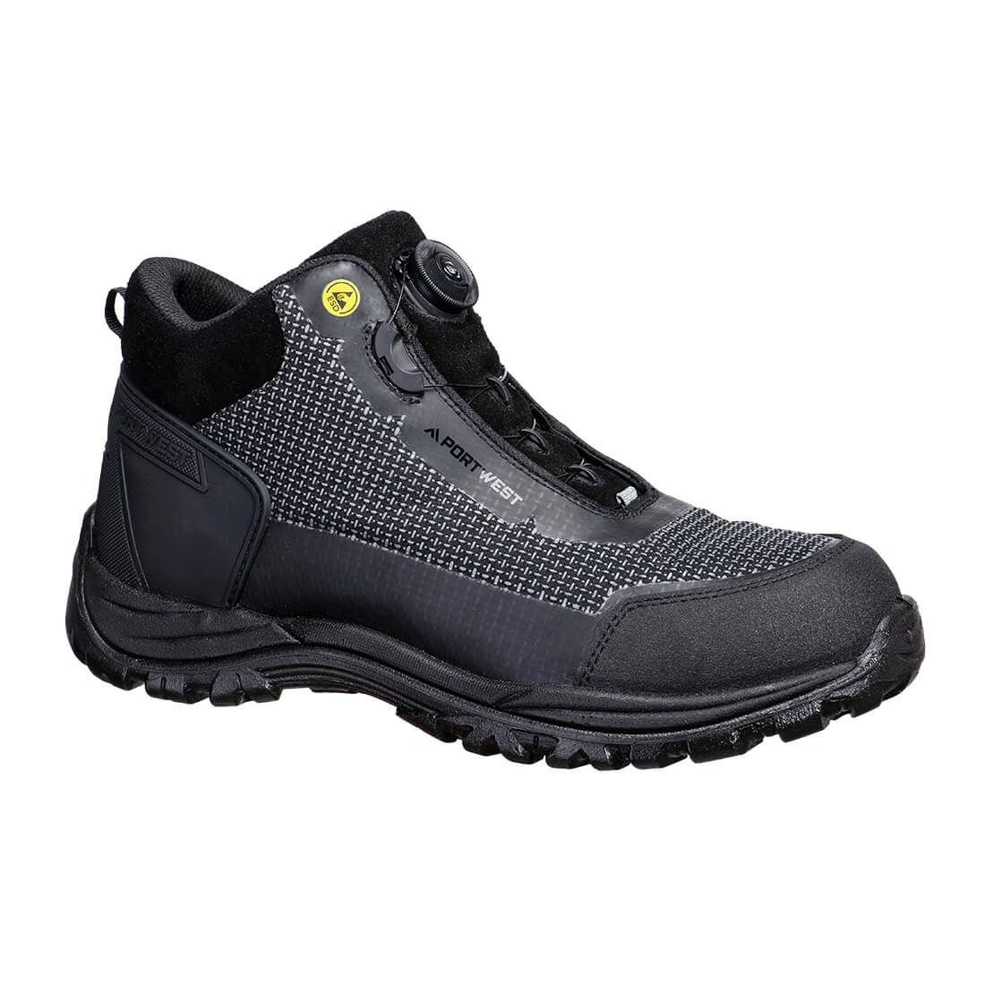 FE04 Girder Composite Mid Boot Black/Grey S3S ESD SR FO