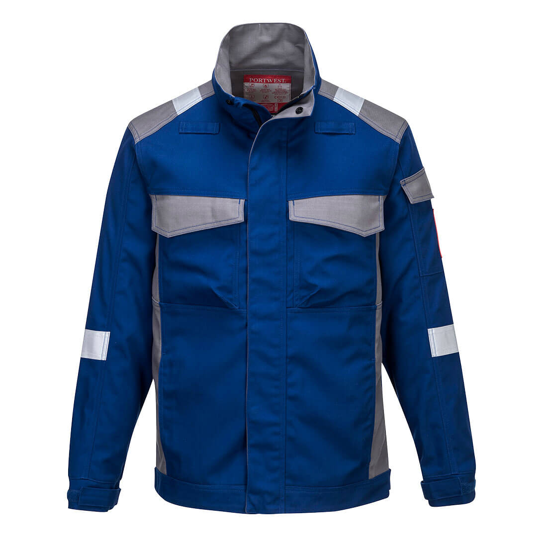 FR08 Bizflame Industry Two Tone Jacket - Royal Blue