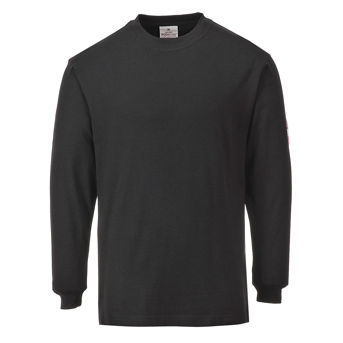 FR11 Flame Resistant Anti-Static Long Sleeve T-Shirt - Black