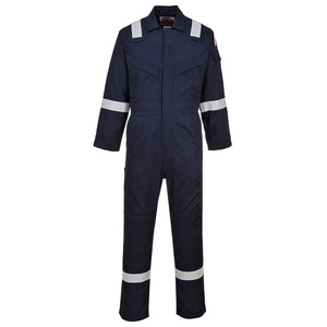 FR21 Bizflame Work FR Super Lightweight Anti-Static Coverall - Navy