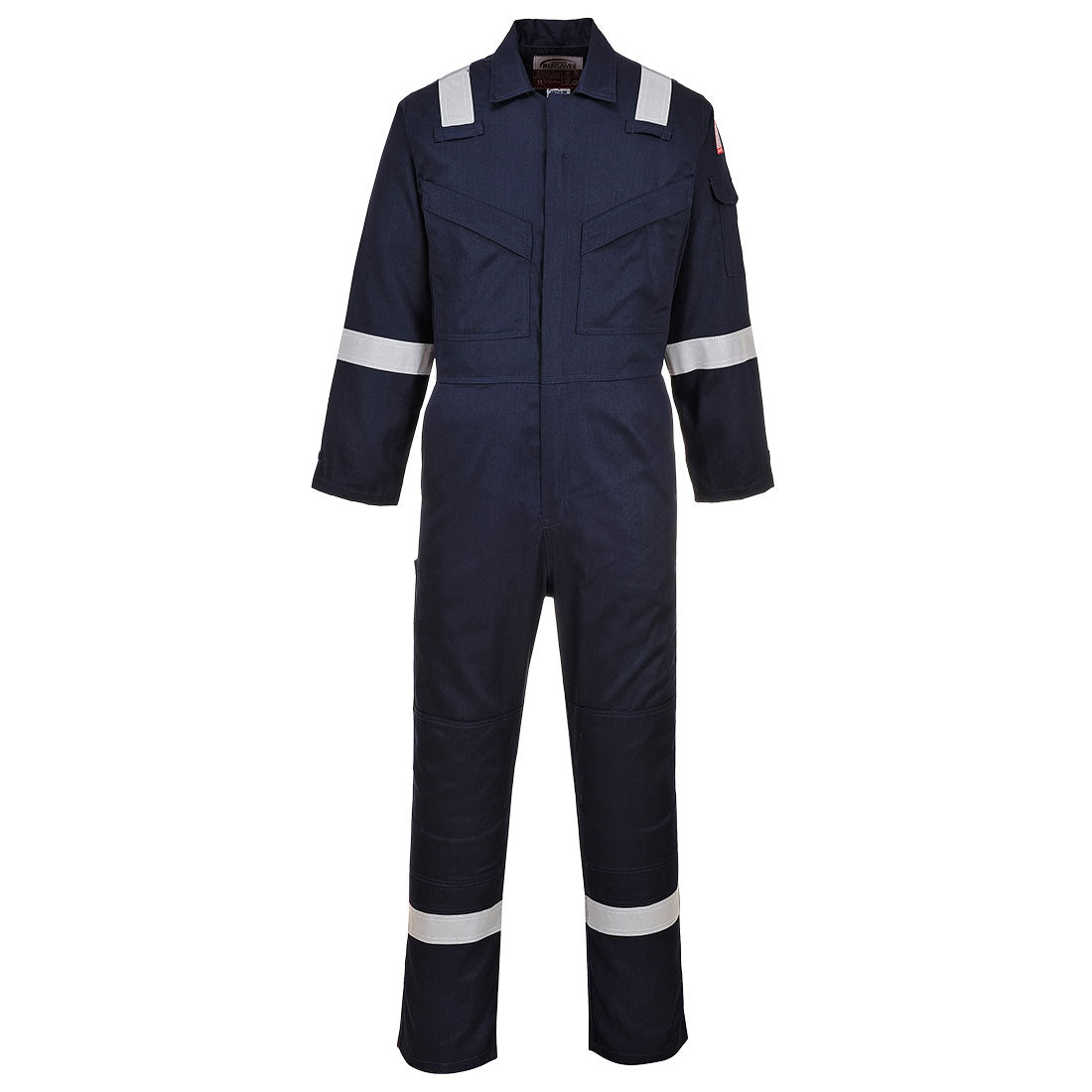 FR21 Bizflame Work FR Super Lightweight Anti-Static Coverall - Navy Tall