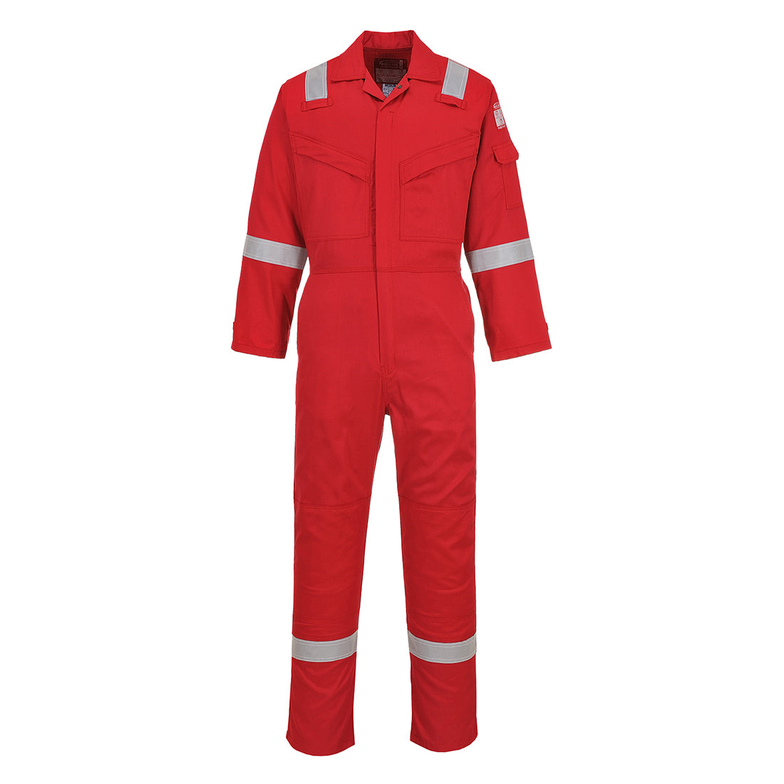 FR21 Bizflame Work FR Super Lightweight Anti-Static Coverall - Red