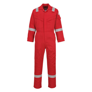 FR21 Bizflame Work FR Super Lightweight Anti-Static Coverall - Red Tall