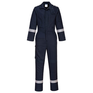 FR50 Bizflame Work Stretch Panelled Coverall - Navy