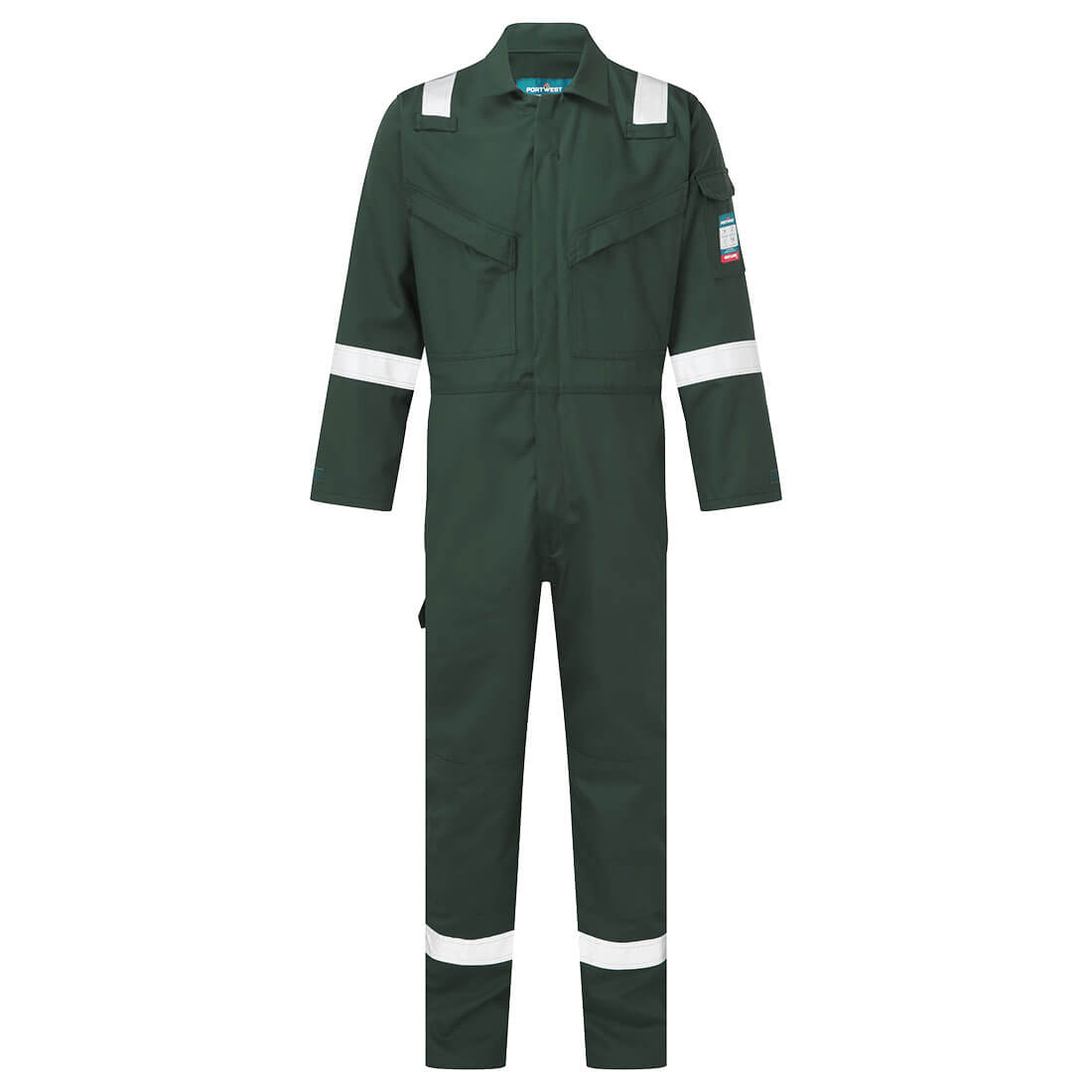 FR50 Flame Resistant Anti-Static Coverall 350g - Green