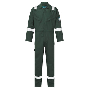 FR50 Flame Resistant Anti-Static Coverall 350g - Green