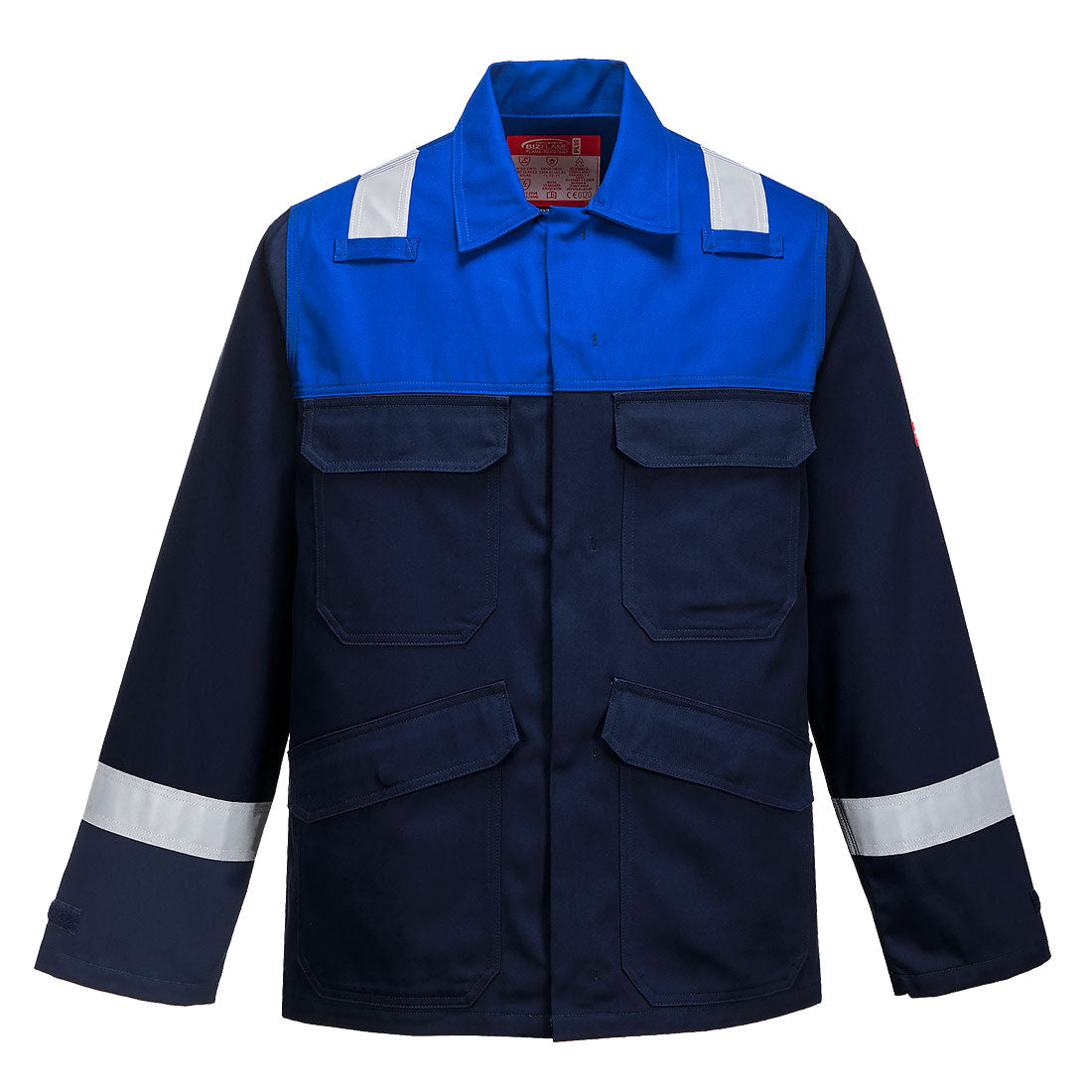 FR55 Bizflame Work Jacket - Navy/Royal