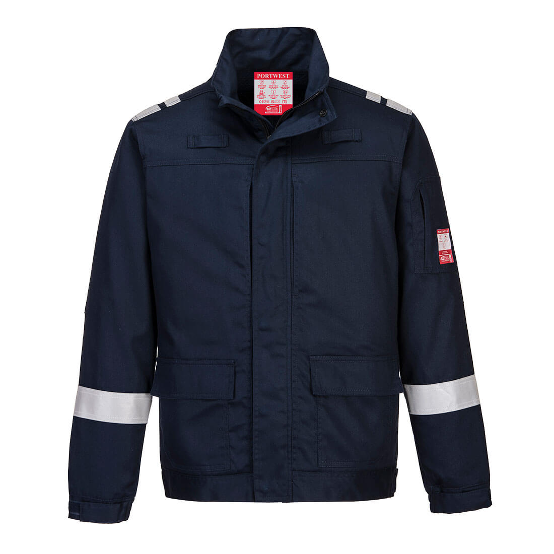 FR60 Bizflame Work Lightweight Stretch Panelled Jacket - Navy