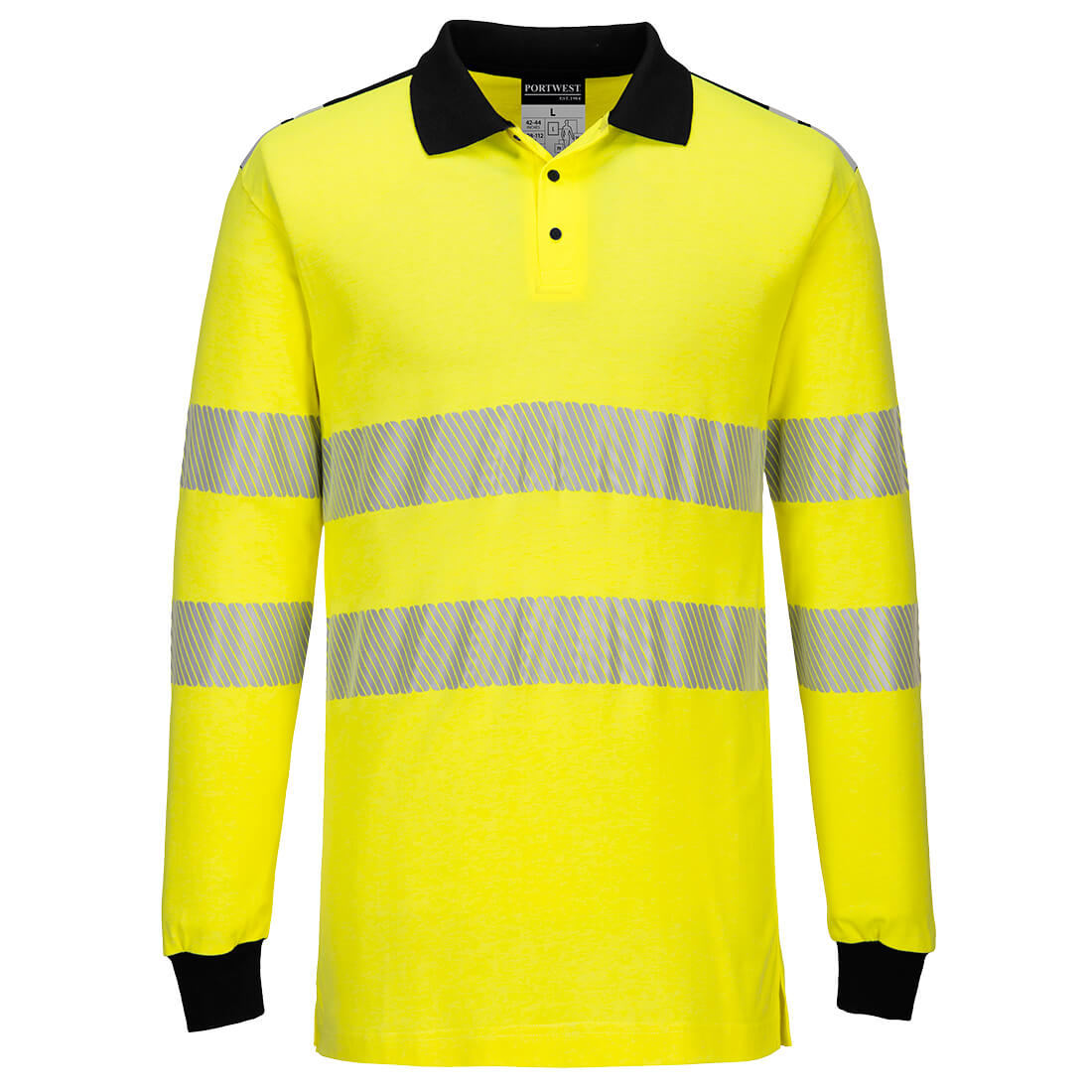 FR70 PW3 Flame Resistant Hi-Vis Polo Shirt - Yellow/Black