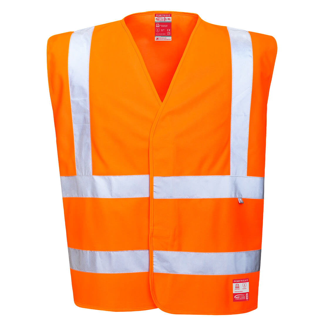 FR71 Hi-Vis Anti Static Vest - Flame Resistant - Orange