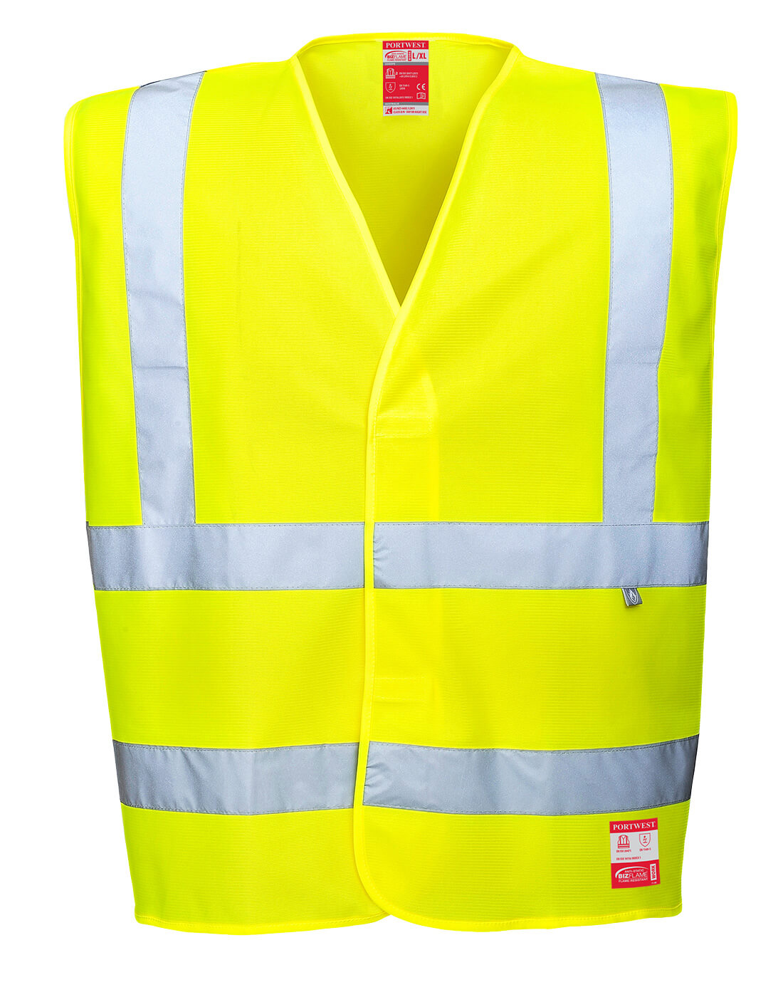 FR71 Hi-Vis Anti Static Vest - Flame Resistant - Yellow