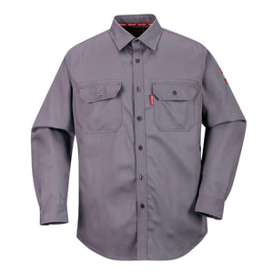 FR89 Bizflame 88/12 FR Work Shirt - Grey