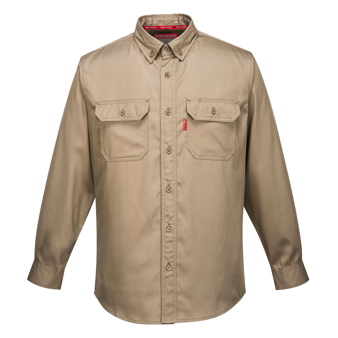 FR89 Bizflame 88/12 FR Work Shirt - Khaki