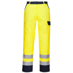 FR92 Bizflame Work Hi-Vis Trousers - Yellow