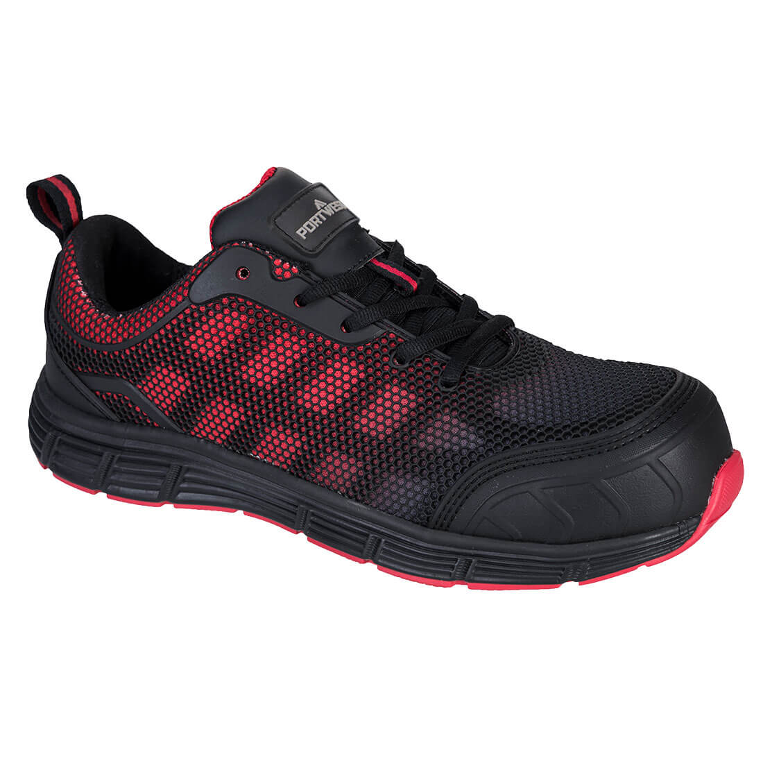 FT35 Composite Textile Trainer Black/Red S1PS FO SR