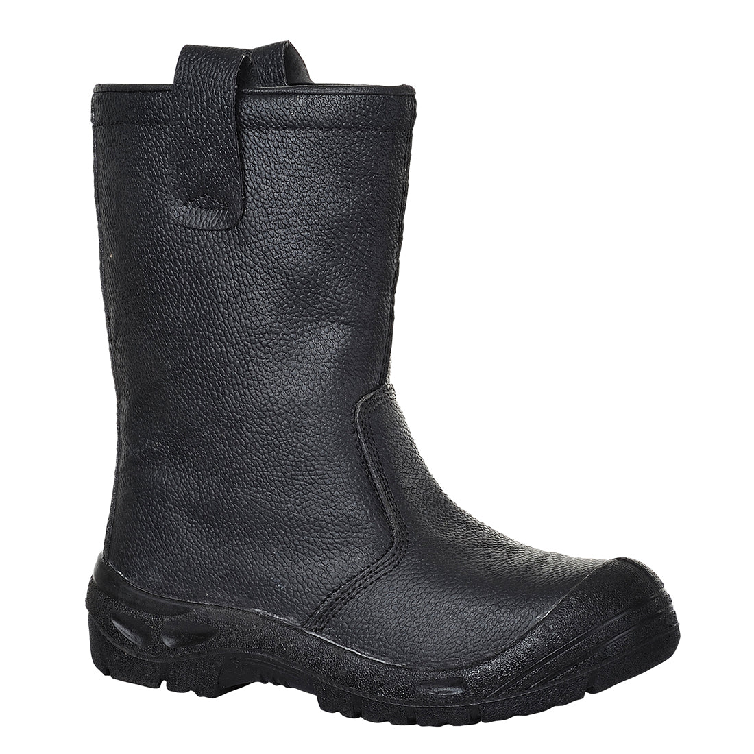 FW29 Steel Leather Rigger Boot Black S3 SR