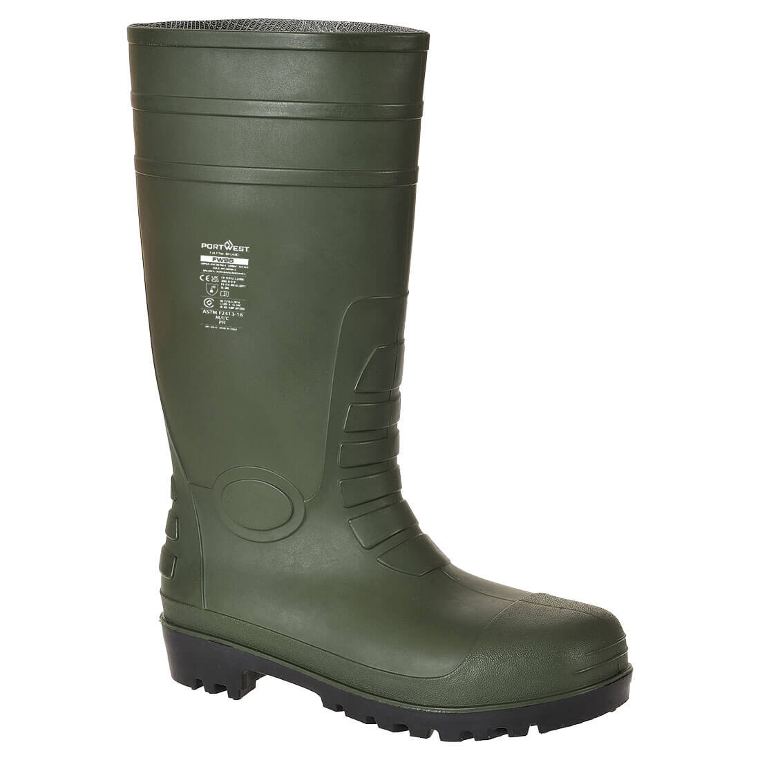 FW95 Steel PVC Wellington Green S5 FO