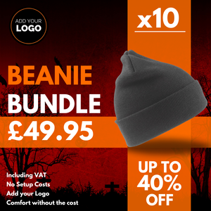10 x Beanies + Free Logo Bundle