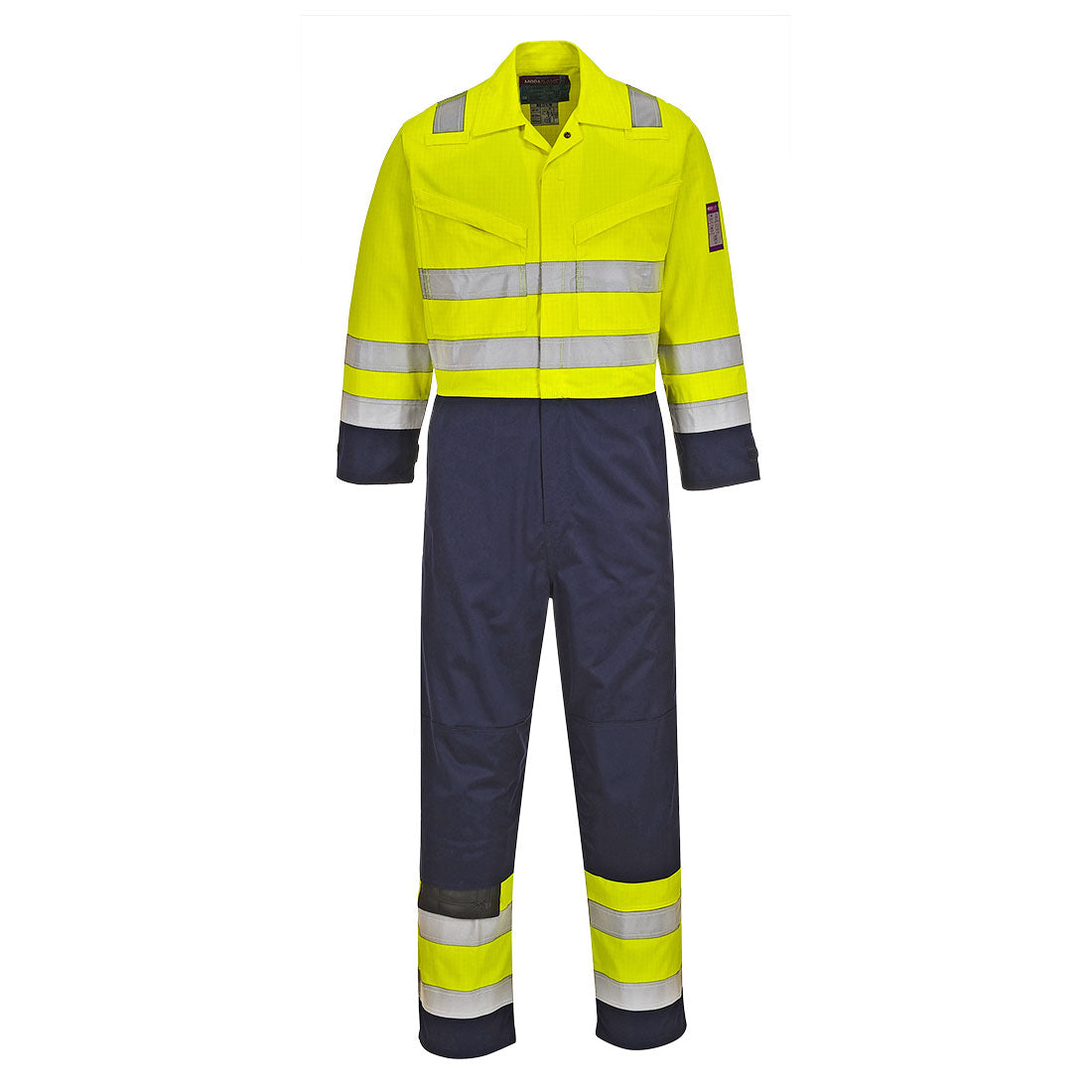 MV28 Hi-Vis Modaflame Coverall - Yellow/Navy