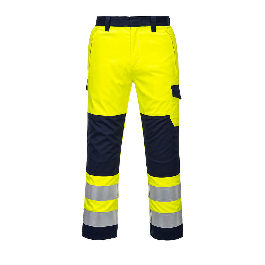 MV46 Hi-Vis Modaflame Trousers - Yellow/Navy