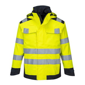 MV70 Modaflame Rain Multi Norm Arc Jacket - Yellow/Navy