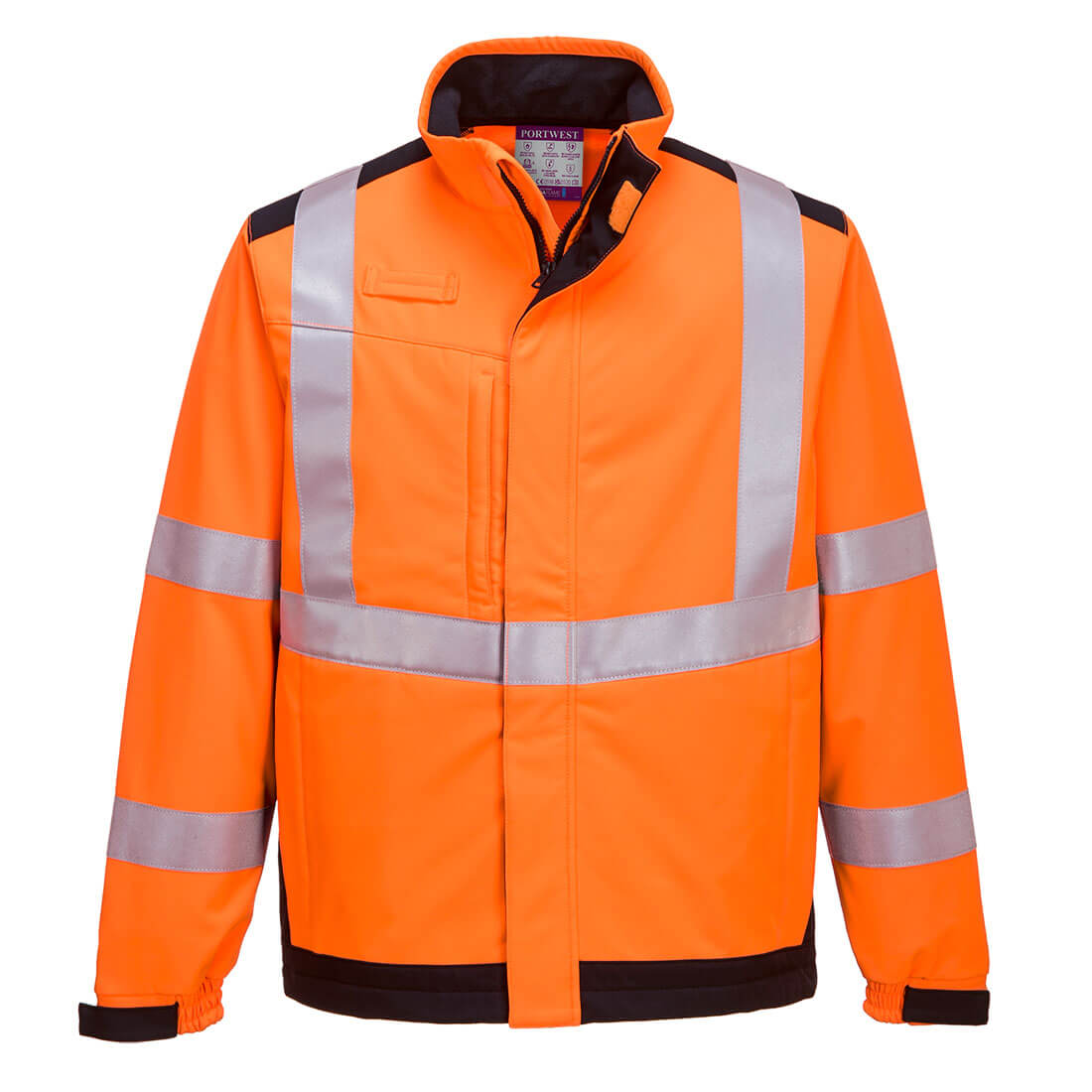 MV72 Modaflame Multi Norm Arc Softshell Jacket - Orange/Navy