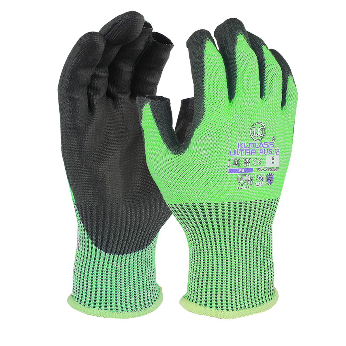 Kutlass Ultra-PUG12, PU, Cut F - Green/Black -Pack of 10