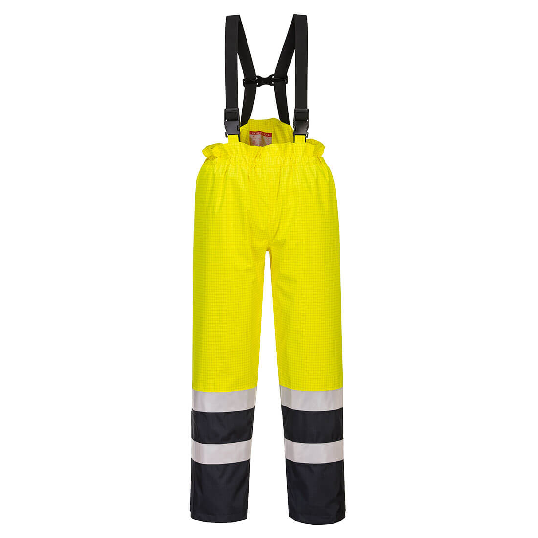 S782 Bizflame Rain Hi-Vis Multi-Protection Trouser - Yellow/Navy