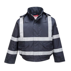 S783 Bizflame Rain FR Multi Protection Bomber Jacket - Navy