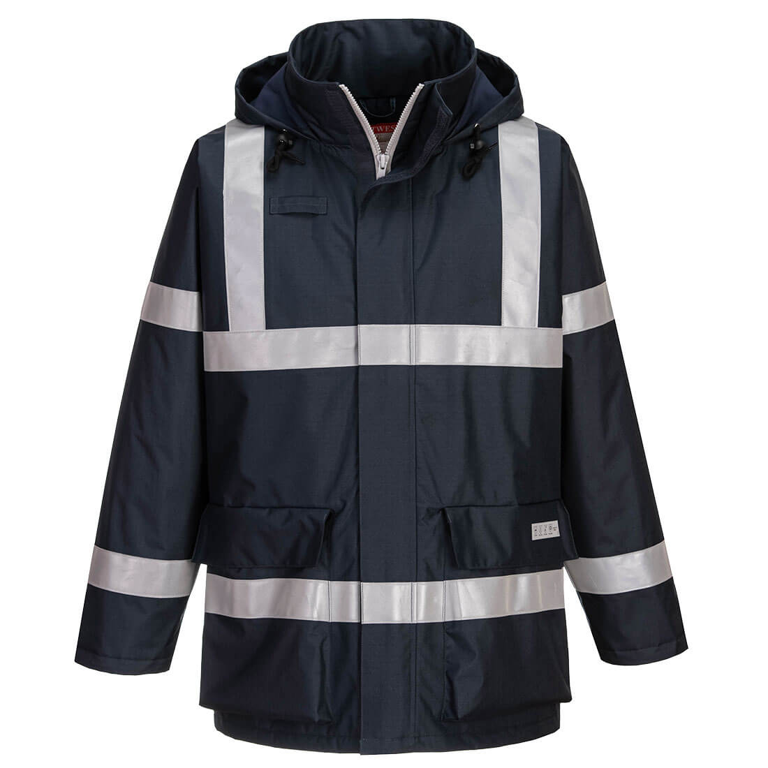 S785 Bizflame Rain Anti-Static FR Jacket - Navy