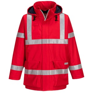 S785 Bizflame Rain Anti-Static FR Jacket - Red