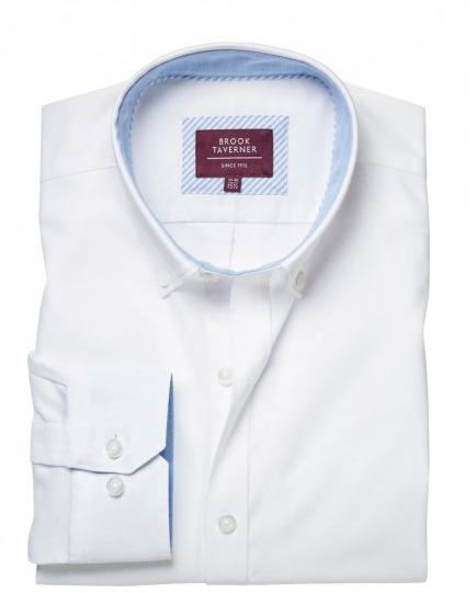 4052 Lawrence Men's Stretch Oxford Shirt - White