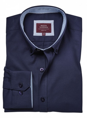 4052 Lawrence Men's Stretch Oxford Shirt - Navy