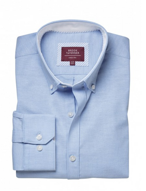 4052 Lawrence Men's Stretch Oxford Shirt - Sky Blue